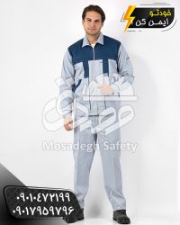 لباسکار آلفا استخوانی نفتی | کاپشن و شلوار کار