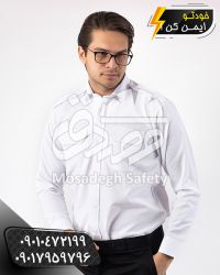 پیراهن نگهبانی سفید | لباس نگهبانی و حراست