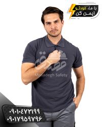 تیشرت کار طوسی تیره | تیشرت جودون پنبه | تیشرت تبلیغاتی