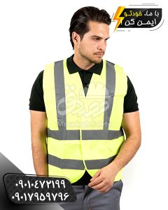 جلیقه راهداری 120 گرم، جلیقه شبرنگ دار، جلیقه شبرنگدار، جلیقه فسفری راهداری، جلیقه ایمنی فسفری، جلیقه فسفری وزن سنگین، جلیقه 120 گرم، جلیقه ایمنی راهداری، جلیقه ایمنی شبرنگ دار