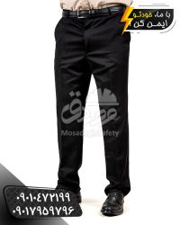 شلوار اداری سایمون مشکی | شلوار شبه فاستونی مردانه