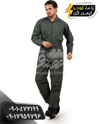 لباس کار یکسره خلبانی | فلامنت سبز زیتونی